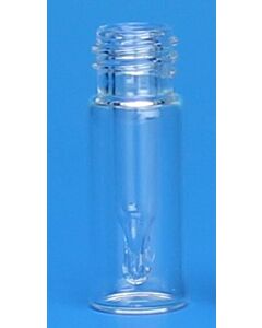 JG Finneran Clear Step 10-425mm Threaded Vial, 12x32mm, W/250 Microliters Glass Insert Qty (100)