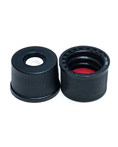 JG Finneran 8-425mm Black Top Hat? [Patented] Closure, Assembled With Ptfe/Silicone Septa 10-Pk(100) Qty (1000)