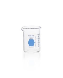 DWK KIMBLE® KIMAX® Colorware Beaker, low form, with spout, Blue, 100 mL