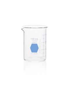 DWK KIMBLE® KIMAX® Colorware Beaker, low form, with spout, Blue, 150 mL