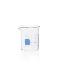 DWK KIMBLE® KIMAX® Colorware Beaker, low form, with spout, Blue, 50 mL