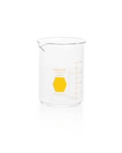 DWK KIMBLE® KIMAX® Colorware Beaker, low form, with spout, Yellow, 250 mL