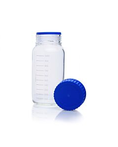 DWK KIMBLE® GLS 80® KimCote® Laboratory Bottle, GLS80 Plastic Coated, 5000 mL