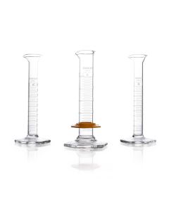DWK KIMBLE® KIMAX® Graduated Cylinder, Class B, TC, with Single Scale and Bumper, 25 mL