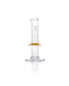 DWK KIMBLE® KIMAX® Graduated Cylinder, Class B, with White Single Metric Scale and Bumper, 10mL