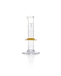 DWK KIMBLE® KIMAX® Graduated Cylinder, Class B, with White Single Metric Scale and Bumper, 25mL