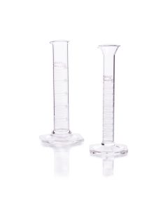 DWK KIMBLE® KIMAX® Educational Graduated Cylinder, Class A, White Scale and Glass Base, 25 mL