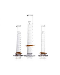DWK KIMBLE® KIMAX® Graduated Cylinders, Class A, with Single Scale and Bumper, 100 mL