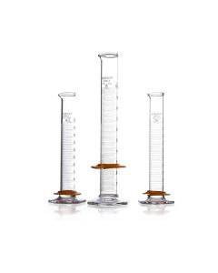 DWK KIMBLE® KIMAX® Graduated Cylinders, Class A, with Single Scale and Bumper, 50 mL