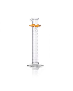 DWK KIMBLE® KIMAX® Graduated Cylinder, Class B, with White Double Metric Scale and Bumper, 10mL
