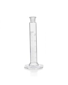 DWK KIMBLE® KIMAX® Graduated Mixing Cylinder, Class B, with Pennyhead Glass Stopper and White Scale, 10 mL