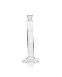 DWK KIMBLE® KIMAX® Graduated Mixing Cylinder, Class B, with Pennyhead Glass Stopper and White Scale, 25 mL