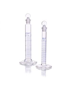 DWK KIMBLE® KIMAX® Graduated Mixing Cylinder, Class B, with Pennyhead Glass Stopper and Blue Scale, 1000 mL