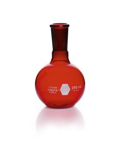 DWK KIMBLE® RAY-SORB® Flat Bottom Short Neck Boiling Flask, 24/40, 250 mL