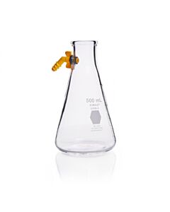 DWK KIMBLE® KIMAX® Graduated Filter Flask, Detachable Plastic Side Arm, 1000 mL