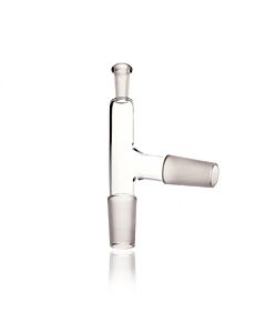 DWK KIMBLE® KONTES® 75° Connecting Distillation Adapter, With Thermometer Joint, 14/20 mm