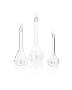 DWK KIMBLE® KIMAX® Volumetric Flask, Class B, with Pennyhead Glass Stopper, 10 mL