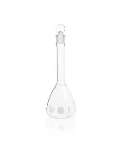 DWK KIMBLE® KIMAX® Volumetric Flask, Class B, with Pennyhead Glass Stopper, 100 mL