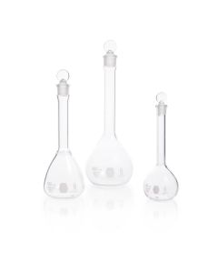 DWK KIMBLE® KIMAX® Volumetric Flask, Class B, with Pennyhead Glass Stopper, 50 mL