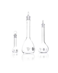 DWK KIMBLE® KIMAX® Serialized and Certified Volumetric Flask, Class A, with Pennyhead Glass Pennyhead, 10 mL