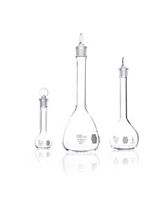 DWK KIMBLE® KIMAX® Serialized and Certified Volumetric Flask, Class A, with Pennyhead Glass Pennyhead, 1000 mL