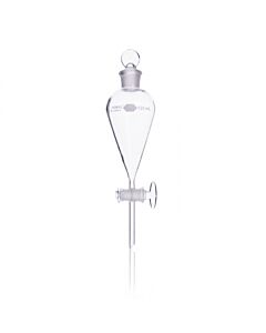 DWK KIMBLE® KIMAX® Squibb Separatory Funnel With Glass Stopcock, 500 mL, Case of 4