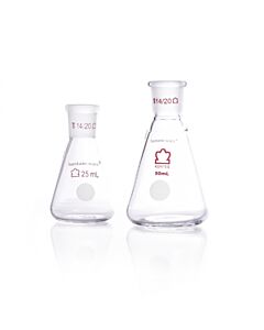 DWK KIMBLE® KONTES® Jointed Narrow Mouth Erlenmeyer Flask, 14/20, 125 mL
