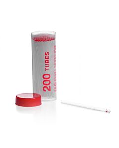 DWK KIMBLE® Micro-Hematocrit Capillary Tube, Heparinized, 1.1 x 75 mm, Case of 1200