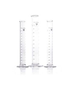 DWK KIMBLE® ValueWare® Graduated Cylinder, Class B, TD, with Double White Scale, 250 mL