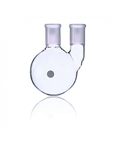 DWK KIMBLE® KONTES® Two Vertical Neck Round Bottom Flask, 24/40, 100 mL