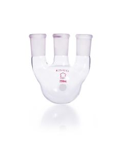 DWK KIMBLE® KONTES® Three Vertical Neck Round Bottom Flask, 250 mL, 29/42 mm Center, 29/42 mm