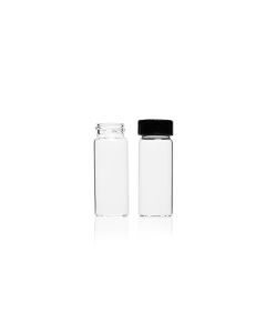 DWK KIMBLE® Clear Sample Vial w/ Rubber Cap, 24 mL, Case of 432, 24-400