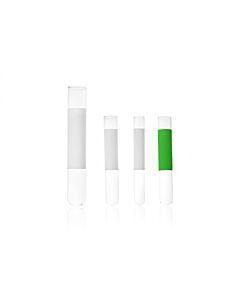 DWK KIMBLE® MARK-M® Borosilicate Glass Tube With White 1-3/8" Vertical Label, 10 x 75 mm, 3 mL