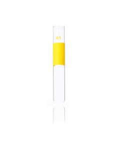 DWK KIMBLE® MARK-M® A1 Yellow Color-Coded Tubes, 12 x 75 mm, 5 mL