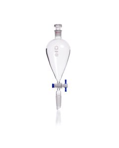DWK KIMBLE® KONTES® Squibb Pear Shaped Separatory Funnel, With Stopper, 500 mL