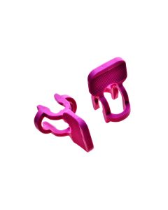 DWK KIMBLE® Polyacetal Spherical Joint Clamp, violet, for joints 12/5, 12/3, 12/2