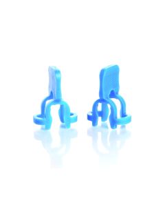 DWK KIMBLE® Polyacetal Spherical Joint Clamp, light blue, for joints 18/9, 18/7