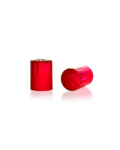 DWK KIMBLE® KIM-KAP™ Polypropylene Cap, Red, Fits 25 mm Tube OD
