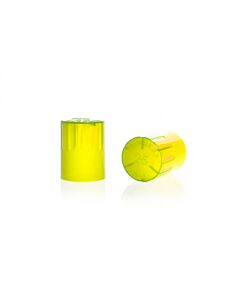 DWK KIMBLE® KIM-KAP™ Polypropylene Cap, Yellow, Fits 18 mm Tube OD
