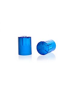 DWK KIMBLE® KIM-KAP™ Polypropylene Cap, Blue, Fits 16 mm Tube OD