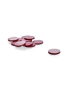 DWK KIMBLE® PTFE-Faced Red Rubber Septa, 15-425, Case of 144