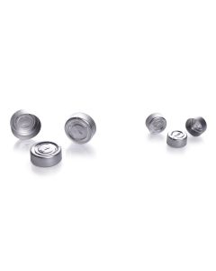 DWK KIMBLE® Tear-Off Unlined Aluminum Seals, 13 mm, Natural, Tear off, Case of 100