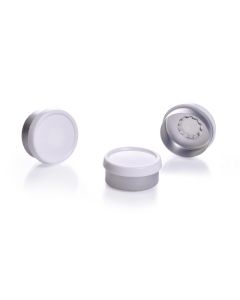 DWK KIMBLE® Flip-Off Unlined Aluminum Seals, 20 mm, White