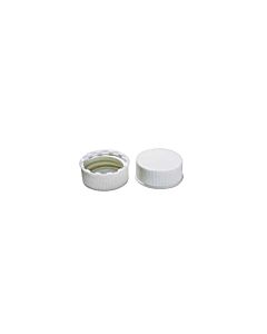 DWK KIMBLE® White Polypropylene Closures With Pulp-Backed Aluminum Foil Liners, 22-400