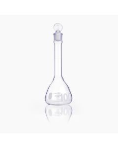 DWK KIMBLE® KIMAX® Volumetric Flask, Class A, Heavy Duty, Wide-Mouth, Glass Stopper, 100 mL