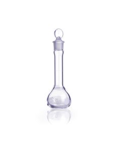 DWK KIMBLE® KIMAX® Volumetric Flask, Class A, Heavy Duty, Wide-Mouth, Glass Stopper, 25 mL