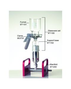 DWK KIMBLE® Solid Phase Extraction Glassware and Manifold, One 47 mm Set of Glassware and One 1-place Manifold