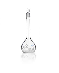 DWK KIMBLE® KimCote® Volumetric Flask, Class A, with Pennyhead Glass Stopper, Heavy Duty Wide Mouth, 2000 mL