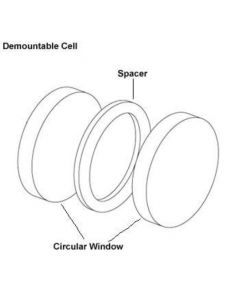 Perkin Elmer Silver Bromide Circular Demountable Cell Window, Thickness: 2mm, One Pair - PE (Additional S&H or Hazmat Fees May Apply)