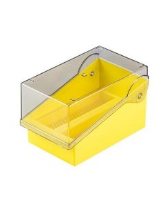 Simport Slidefile Jr Storage System 50 Positions,Yellow, 10/Pk -